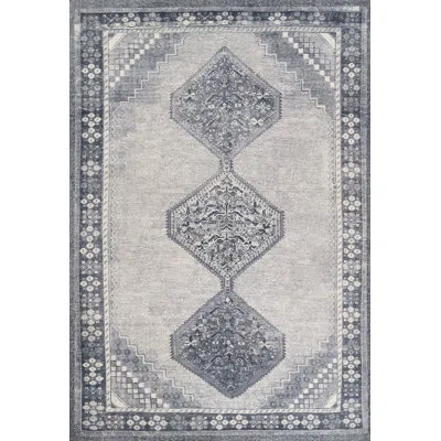 Momeni Luna Traditional Hand Tufted Blue Area Rug