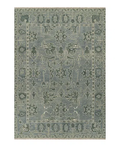 Momeni Nomad Nomadnom-9blu Area Rug, 5' X 8' In Green