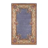 Momeni Open Fields Bordered Hand Tufted Indoor Rectangular Accent Rug In Blue