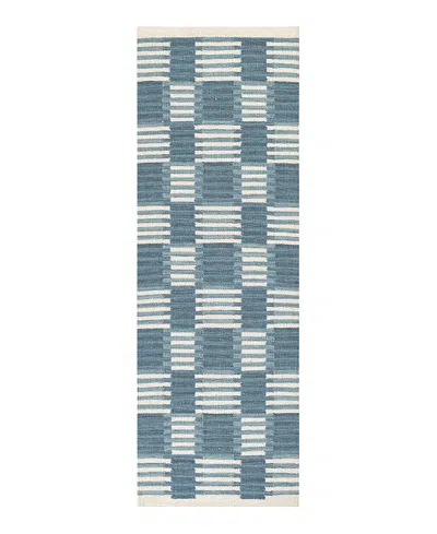 Momeni Scandi Scandscn-3blu Runner, 2'6 X 8' In Blue