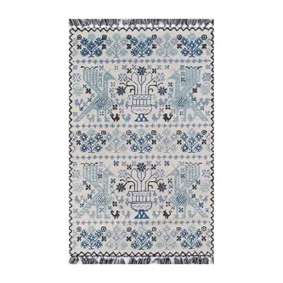 Momeni Tahoe Hand Tufted Indoor Rectangular Accent Rug In Blue