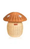 Momiji Mushroom Rattan Storage Basket In Brown