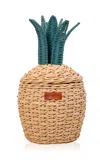 Momiji Pineapple Small Rattan Storage Basket In Brown