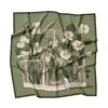 Momme Studio Women's Chapter Two - Green Neck Silk Scarf