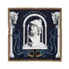 Momme Studio Women's Vidi - Navy Neck Silk Scarf In Blue/white