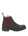 Momo Design Man Ankle Boots Brick Size 7 Leather In Black
