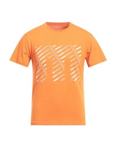 Momo Design Man T-shirt Orange Size Xl Cotton, Elastane