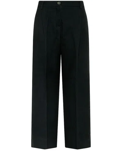 Momoní Belt Loops Slacks In Black