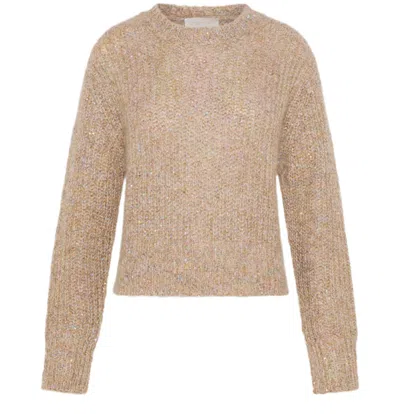 Momoní Crew Neck Sweater In Nude
