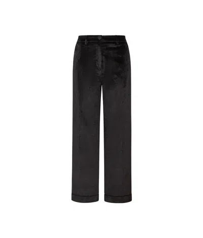 Momoní Dango Pants In Stretch Corduroy In Black