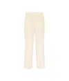 Momoní Dango Pants In Stretch Corduroy In White