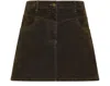 Momoní Denim Mini Skirt In Black