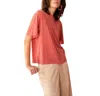 Momoní Iora Lurex Jersey T-shirt In Coral In Pink