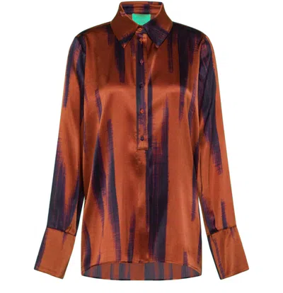 Momoní Long Sleeve Shirt In Brown