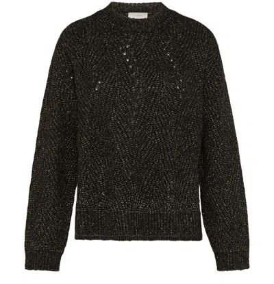 Momoní Long Sleeve Sweater In Black