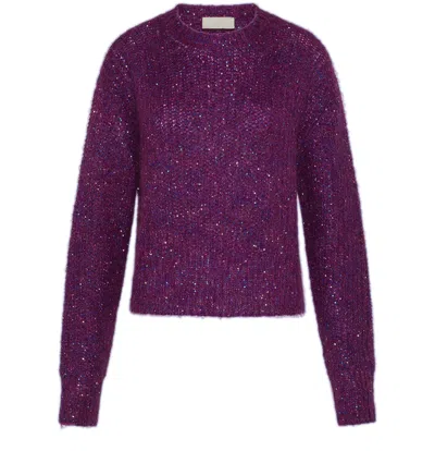 Momoní Long Sleeve Sweater In Purple