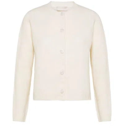 Momoní Long-sleeved Cardigan In White
