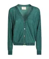 Momoní Momoni Cressida Cardigan Lurex In Blue