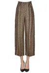 Momoní Printed Silk Trousers In Multicoloured