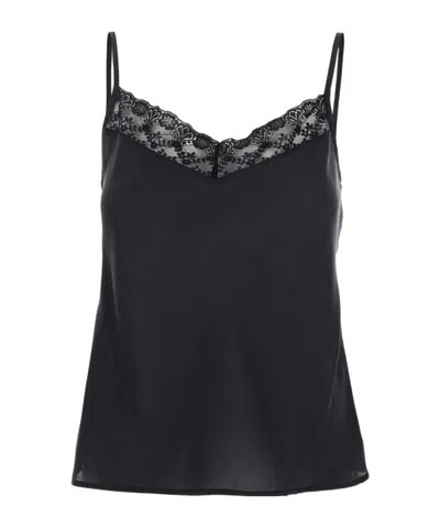 Momoní Spaghetti Strap Tank Top In Black