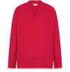 Momoní V-neck Sweater In Red
