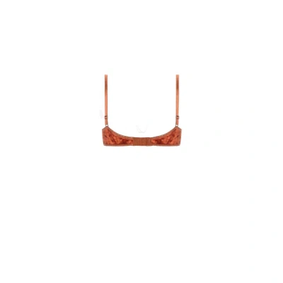 Momoní Velvet Effect Bra In Orange