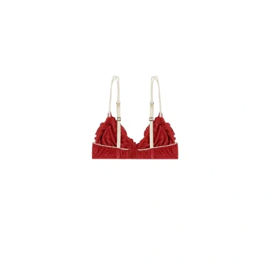Momoní Vipera Cotton Bra In Red