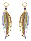 Momoní Beaded Earrings In Grey
