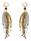 Momoní Beaded Earrings In Grey