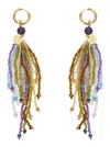 Momoní Beaded Earrings In Metallic