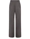 Momoní Wide-leg Casual Pants In Black