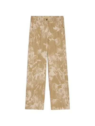 Momoní Aguila Jacquard Trousers In Neutral