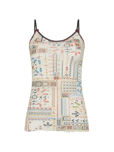 Momoní Airelle Graphic-print Top In Neutral