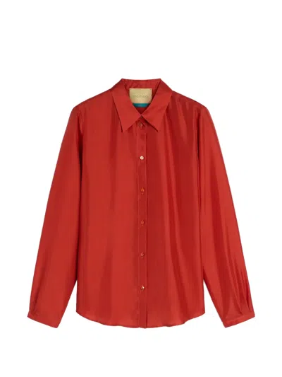 Momoní Alicia Button-up Shirt In Red