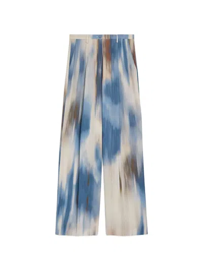 Momoní Aliento Double-pleat Printed Palazzo Pants In Multi