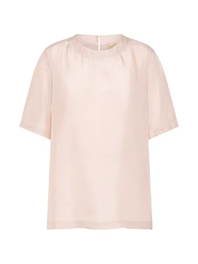 Momoní Amaru Crew-neck Short-sleeve T-shirt In Pink
