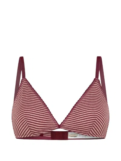 Momoní Amethist Striped Bra In Pink