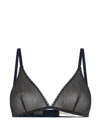 Momoní Amethist Triangle-cup Bra In Black
