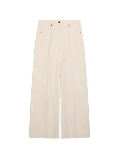 Momoní Aoki Bis Velvet Pants In White