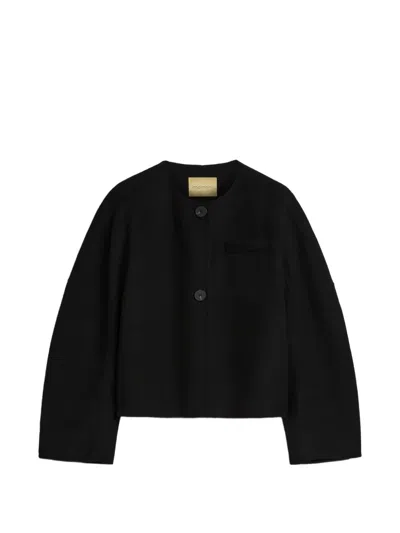 Momoní Apache Buttoned Jacket In Black