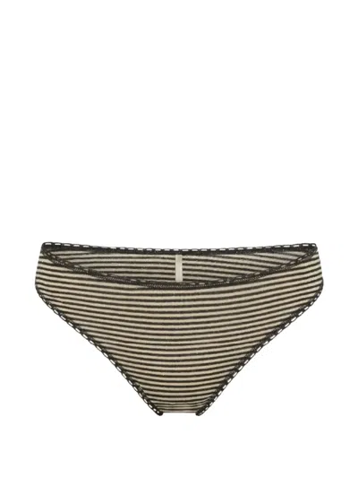 Momoní Arca Striped-jersey Knickers In Multi