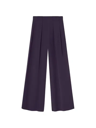 Momoní Aspen Pleat-detail Trousers In Purple