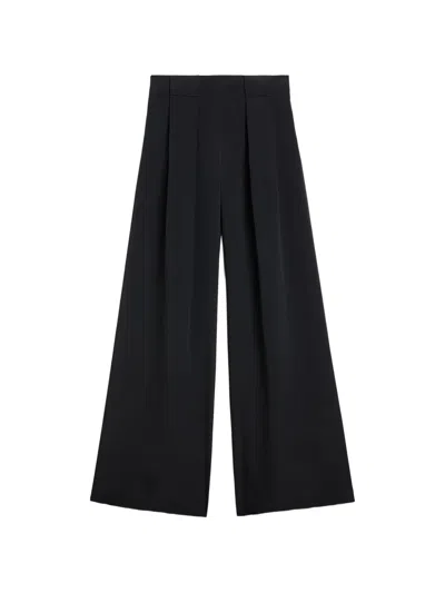 Momoní Aspen Pleated Palazzo Pants In Black