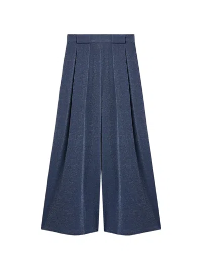 Momoní Aspen Pleated Trousers In Blue