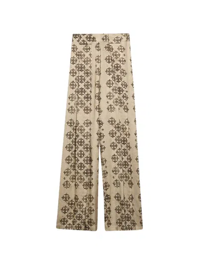 Momoní Aspen Wide-leg Trousers In Brown