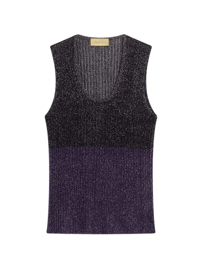 Momoní Blioa Lurex-knit Tank Top In Multi