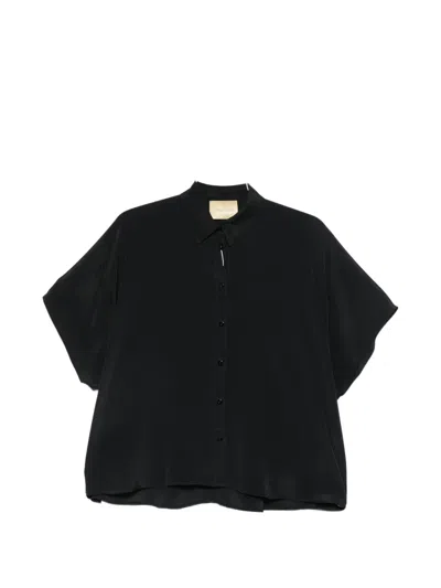 Momoní Brooklyn Short-sleeve Shirt In Black