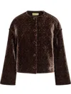 Momoni' Brown Velvet Jacket In Brown