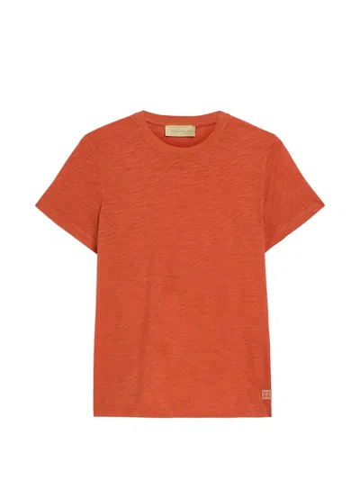 Momoní Calavera Embroidered Logo T-shirt In Brown