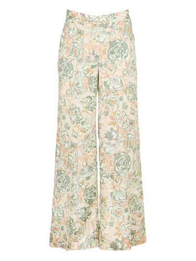 Momoní Candeo Floral Trousers In Neutral